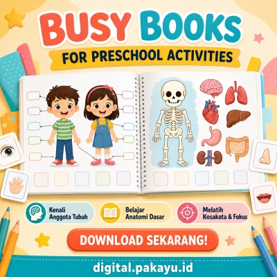 Colorful Preschool Anatomy Busy Book